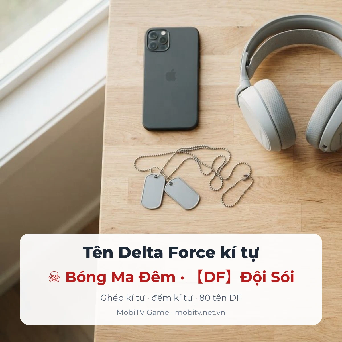 Tên Delta Force kí tự đặc biệt: ghép đầu lâu, tâm ngắm cho tên nhân vật