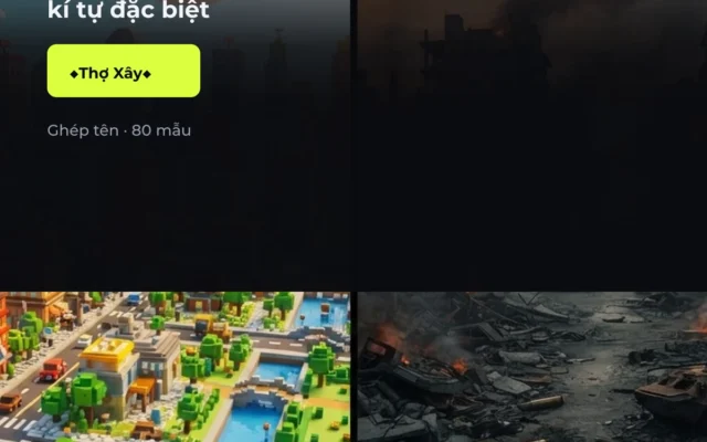 80+ Tên Roblox Kí Tự 2026 – Copy | MobiTV Game