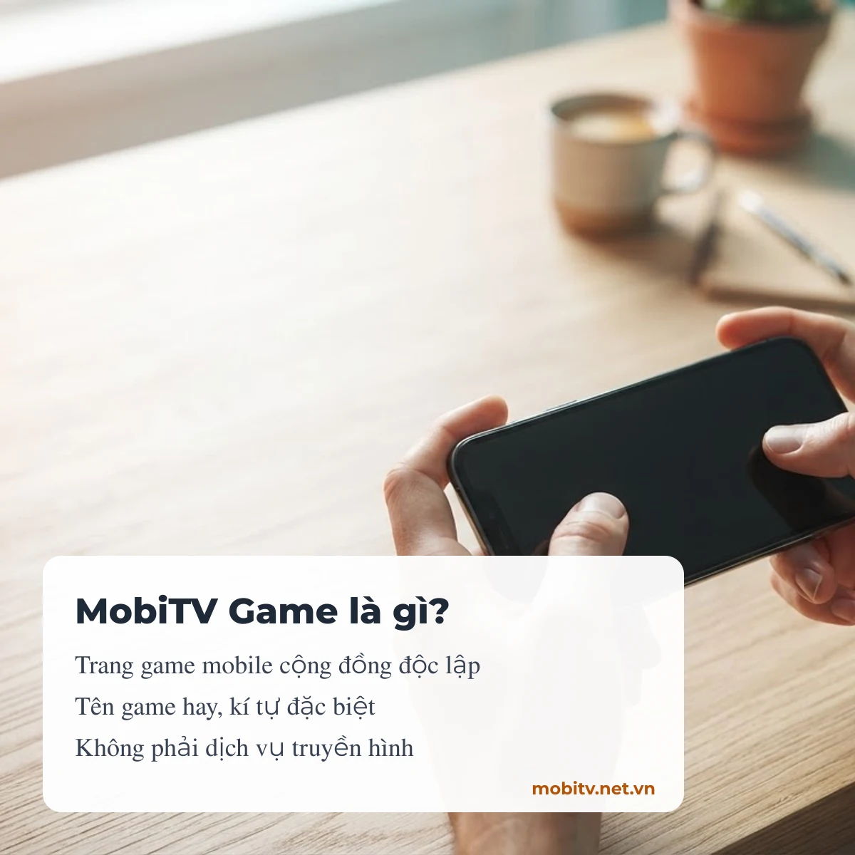 MobiTV Game là trang game mobile cộng đồng độc lập, không phải dịch vụ truyền hình