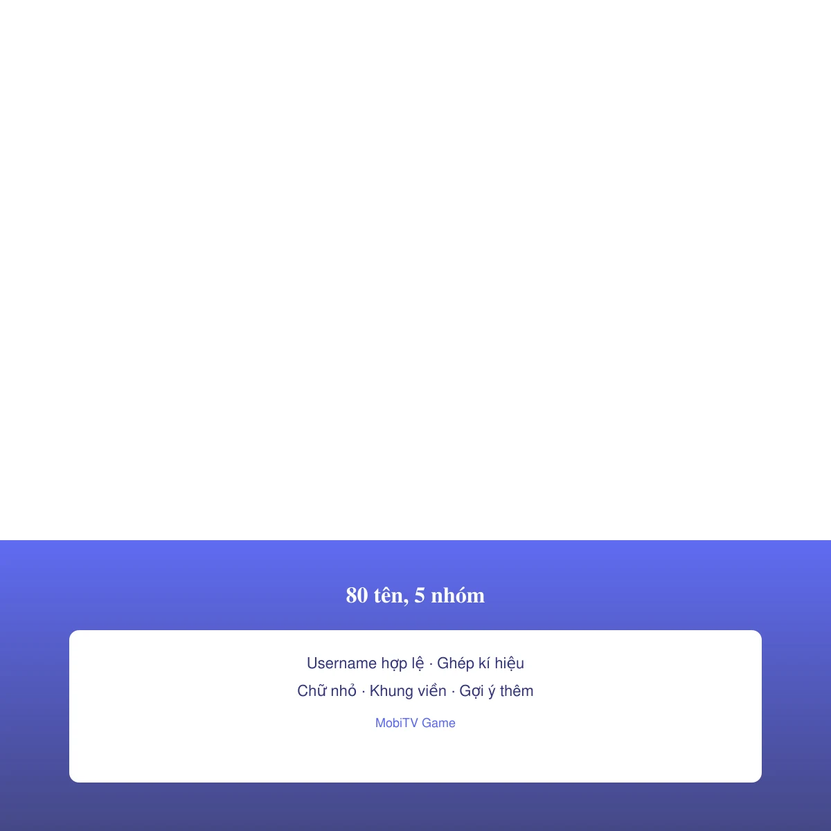 80 tên Discord mẫu chia 5 nhóm, chép một chạm